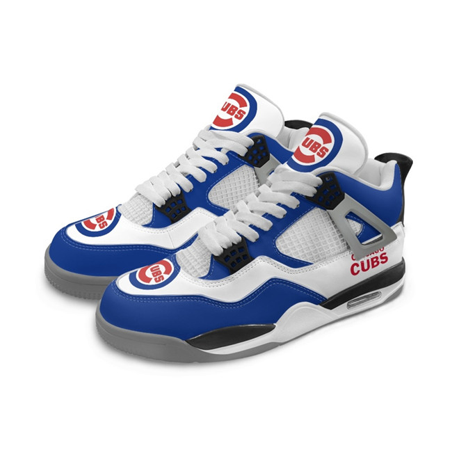 Men's Chicago Cubs Running weapon Air Jordan 4 Shoes 001
